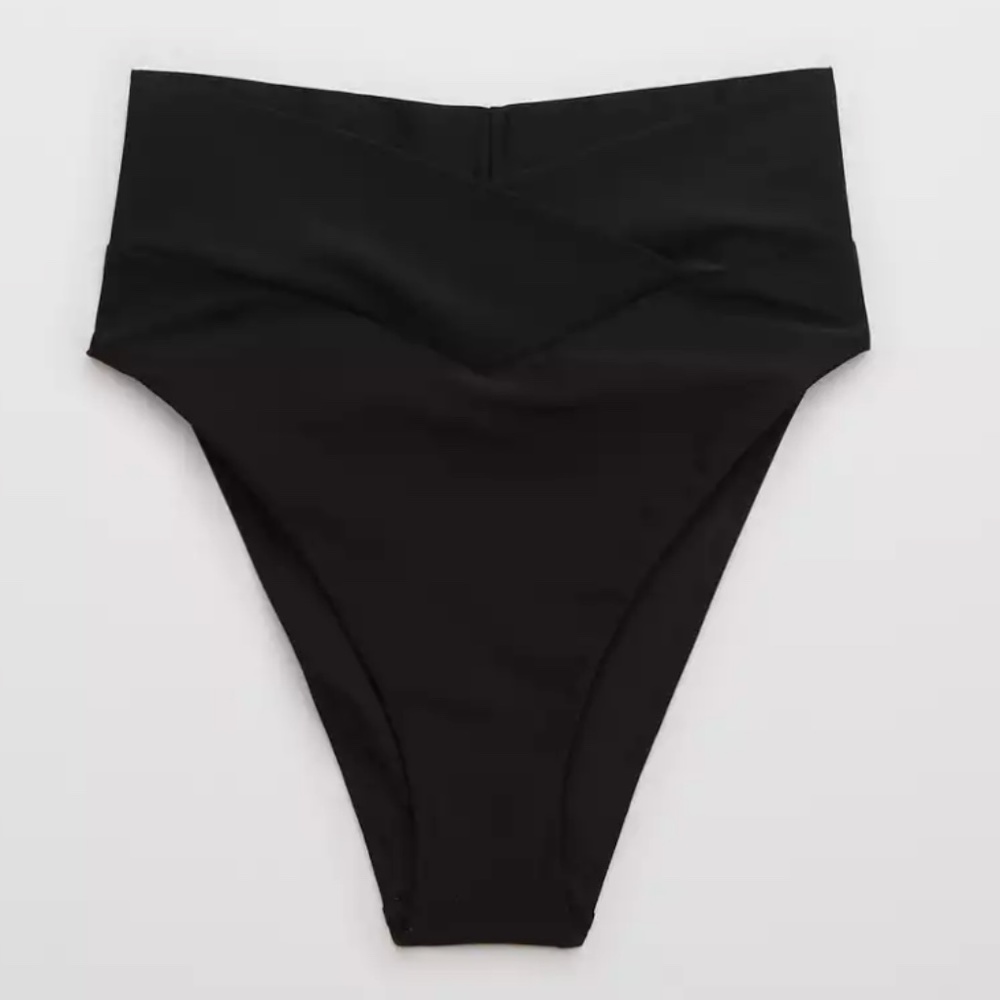 Aerie Crossover High Cut Cheeky Bikini Bottom